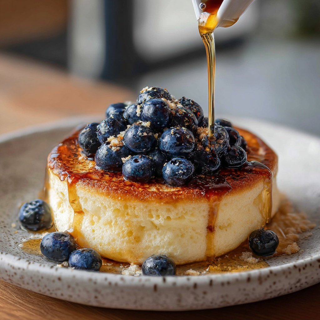 Pfannkuchen mit Heidelbeeren