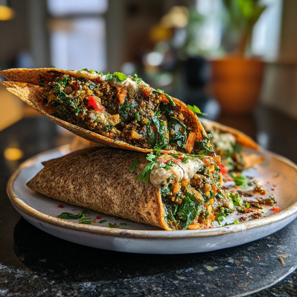 Wraps mit Kichererbsen