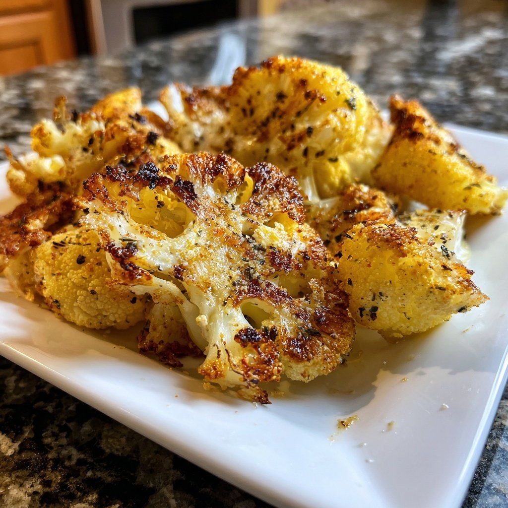 Blumenkohl aus dem Ofen knusprig