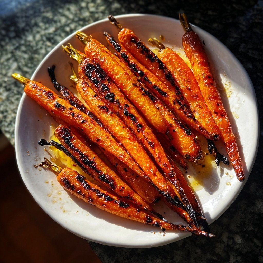 Gegrillte Karotten Mit Honig