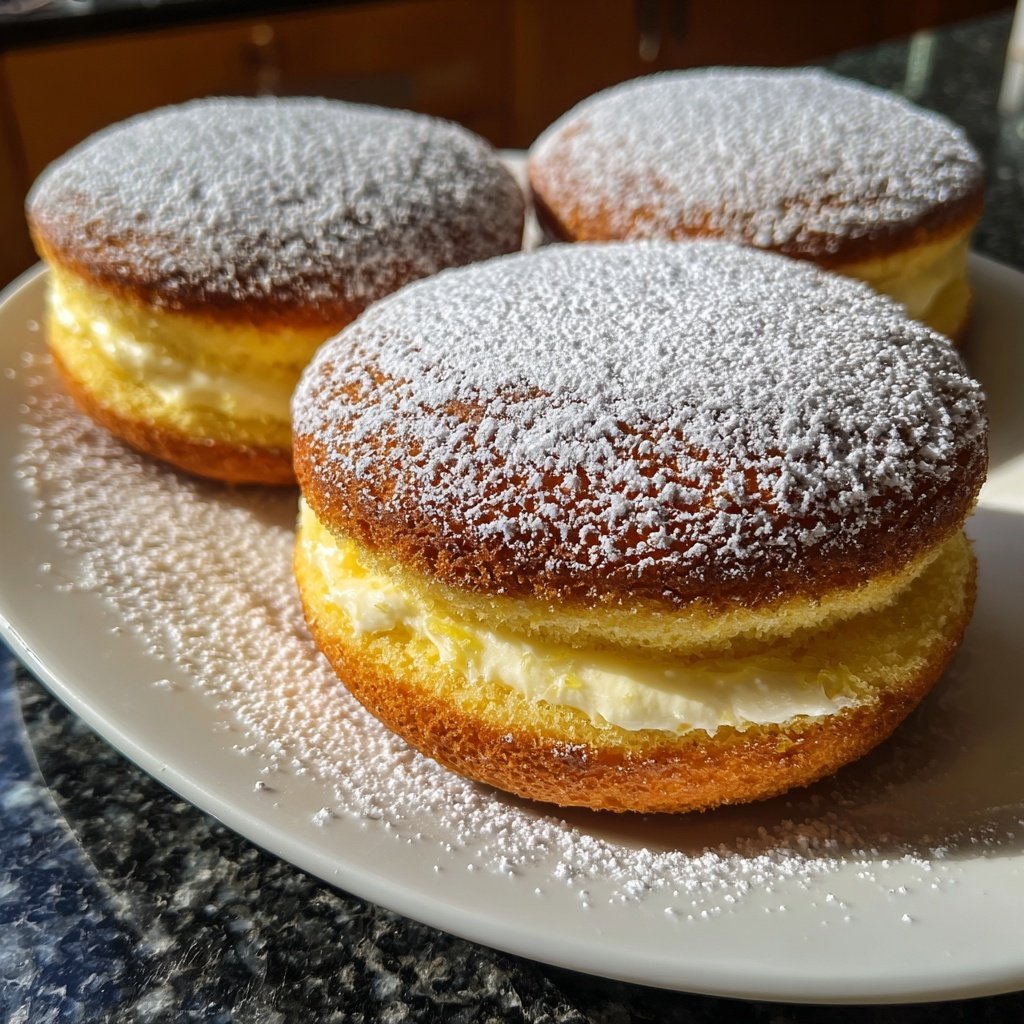 Zitronenkuchen mit Joghurtfüllung