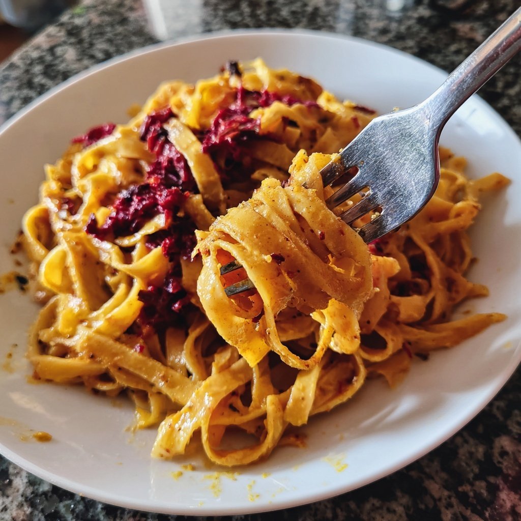 Pasta mit Rote-Bete-Pesto