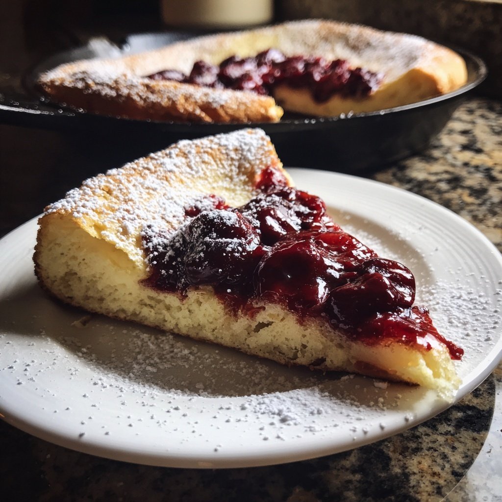 Pfannkuchen mit Zwetschgenkompott