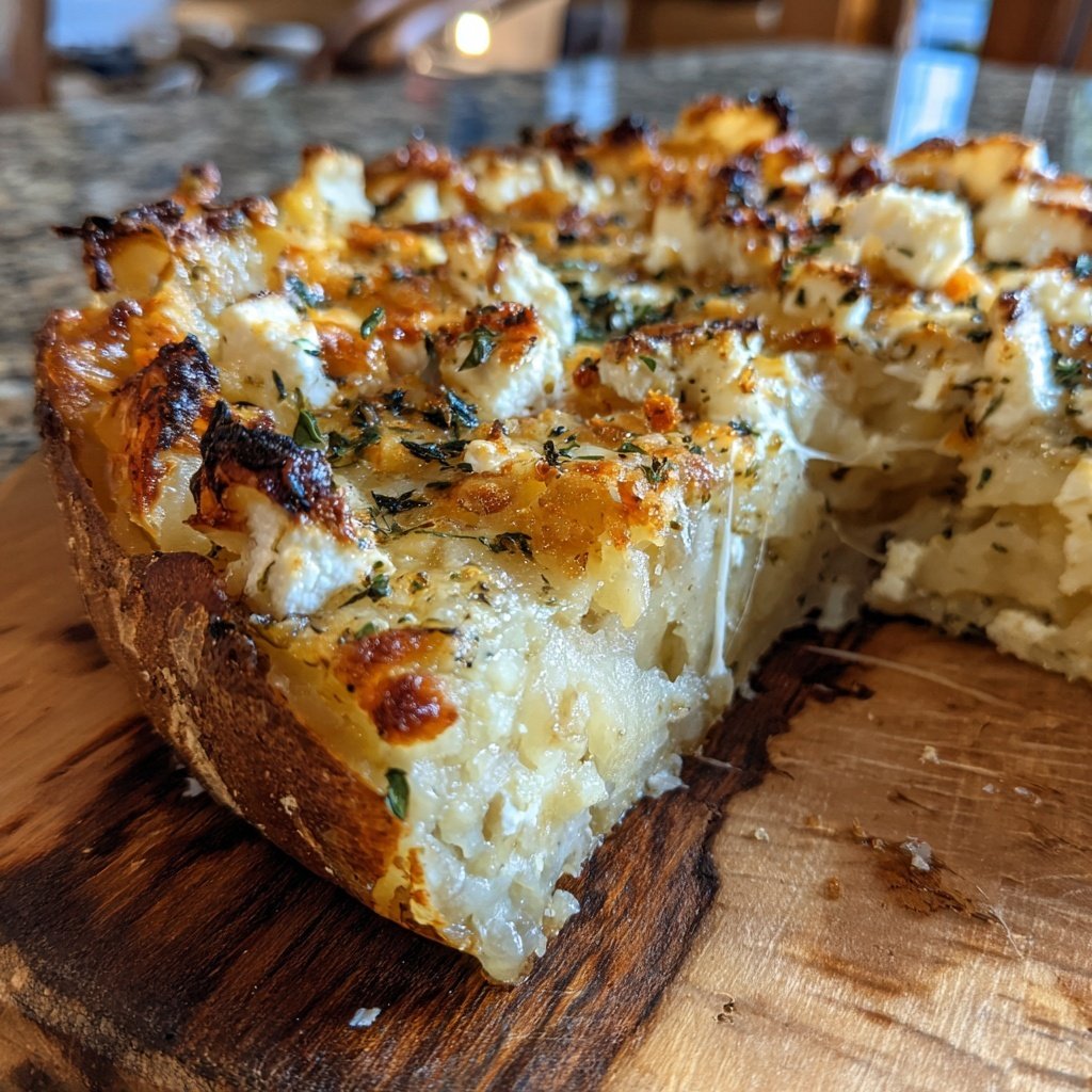 Gefüllte Süßkartoffeln mit Feta