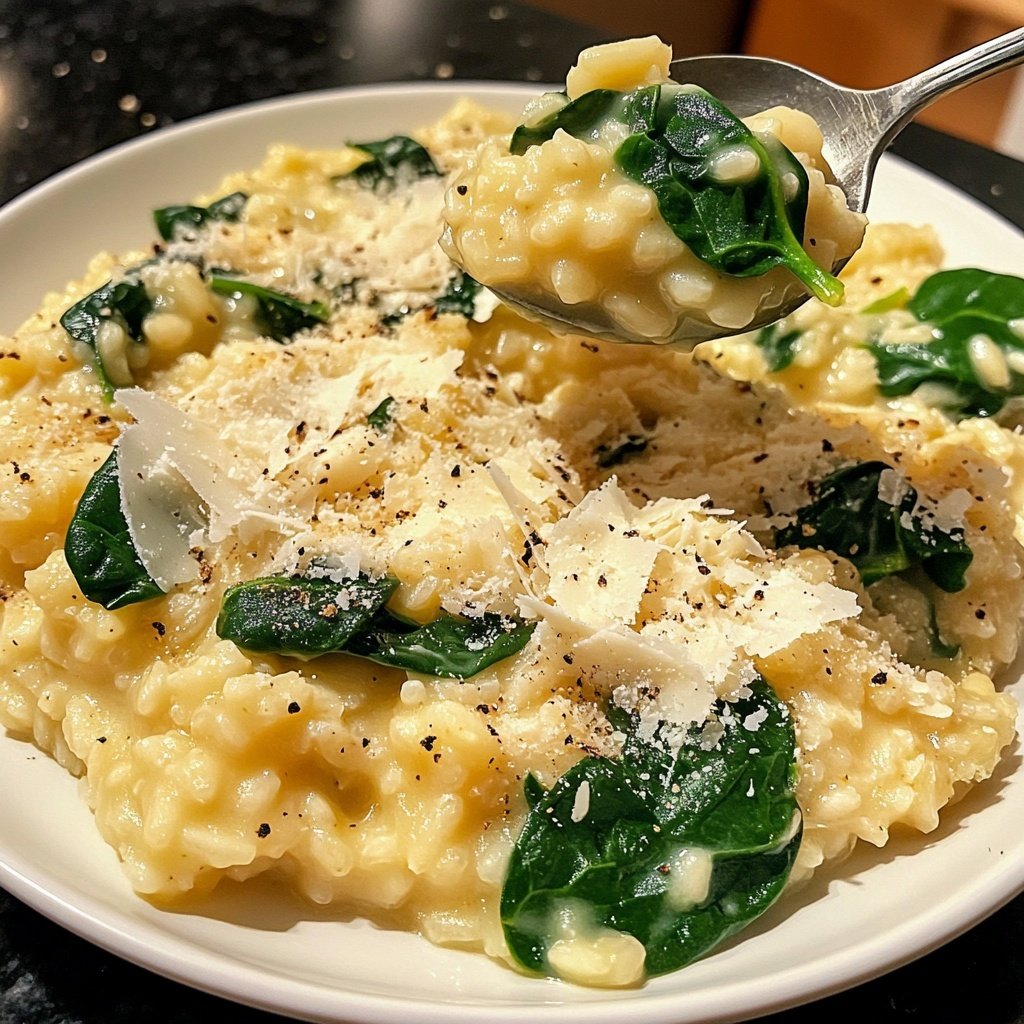 Risotto mit Spinat