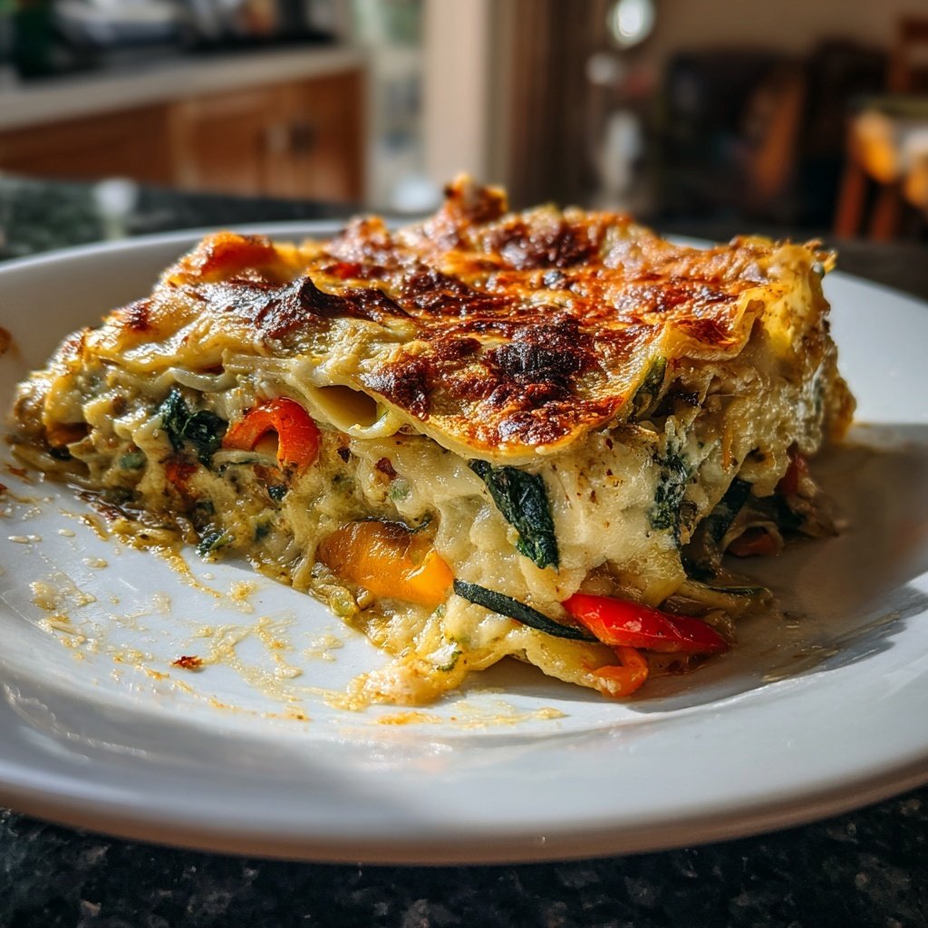 Vegetarische Lasagne mit Gemüse