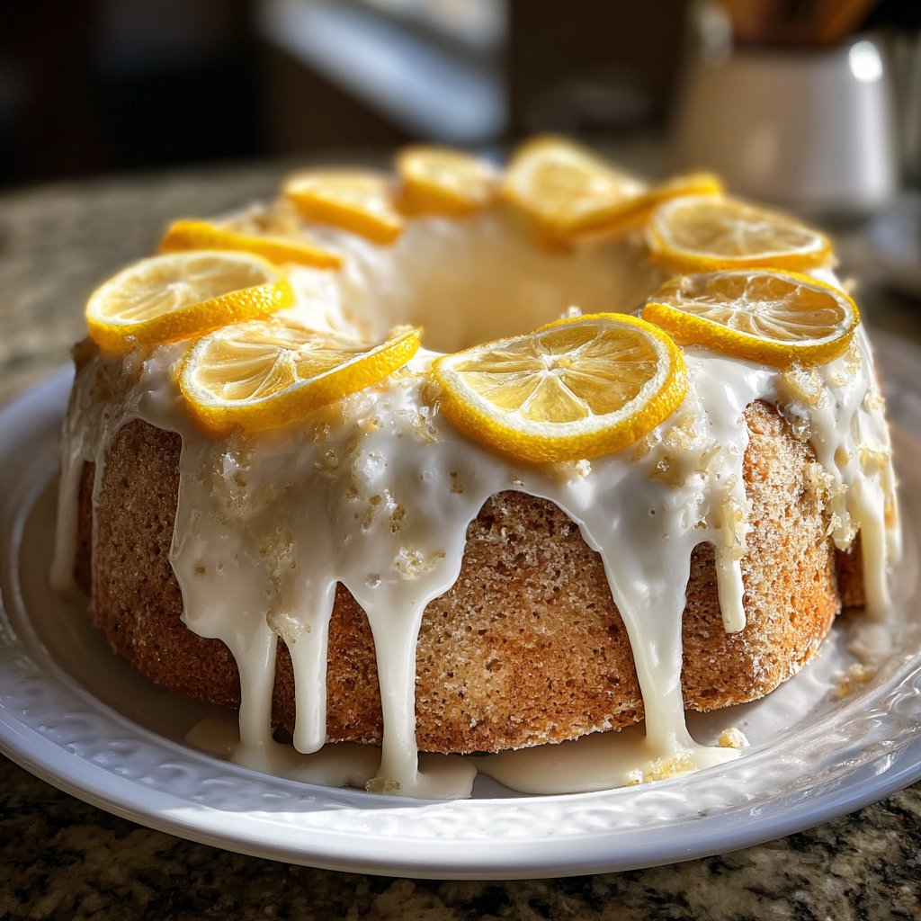 Geburtstagskuchen mit Zitronencreme